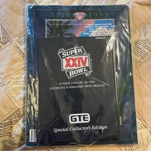 SEALED NOS Official Super Bowl XXIX Game Program 49ers Vs. Chargers BONUS Book